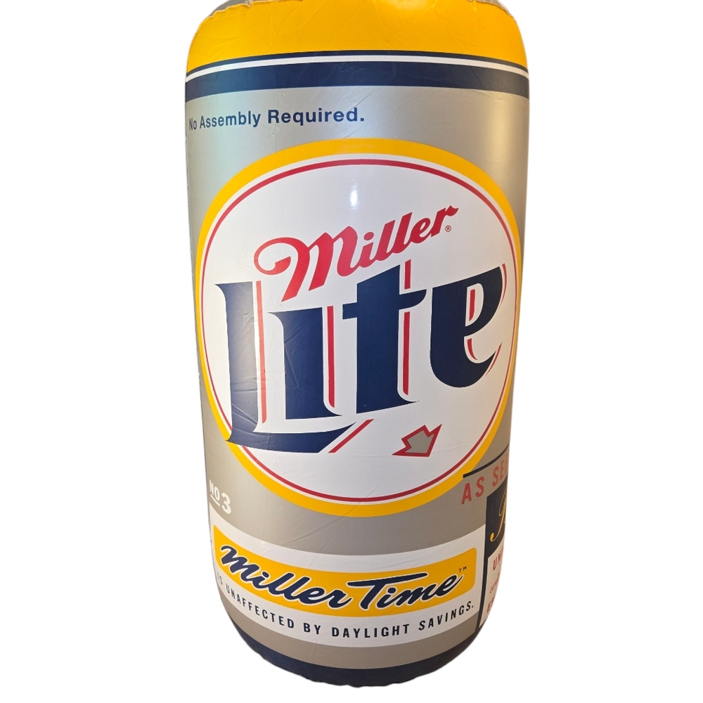 Miller Lite Beer 30" Inflatable Blowup Hanging Beer Can Bar.